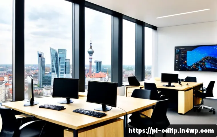 Home 17 연합학습에서의 시스템 통합 방법 - Photorealistic modern technology office in Warsaw, Poland, diverse software engineers integrating a ...
